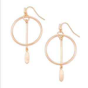 NWT Kendra Scott Nalani Open Frame Earrings in Gold - Comes with Pouch!